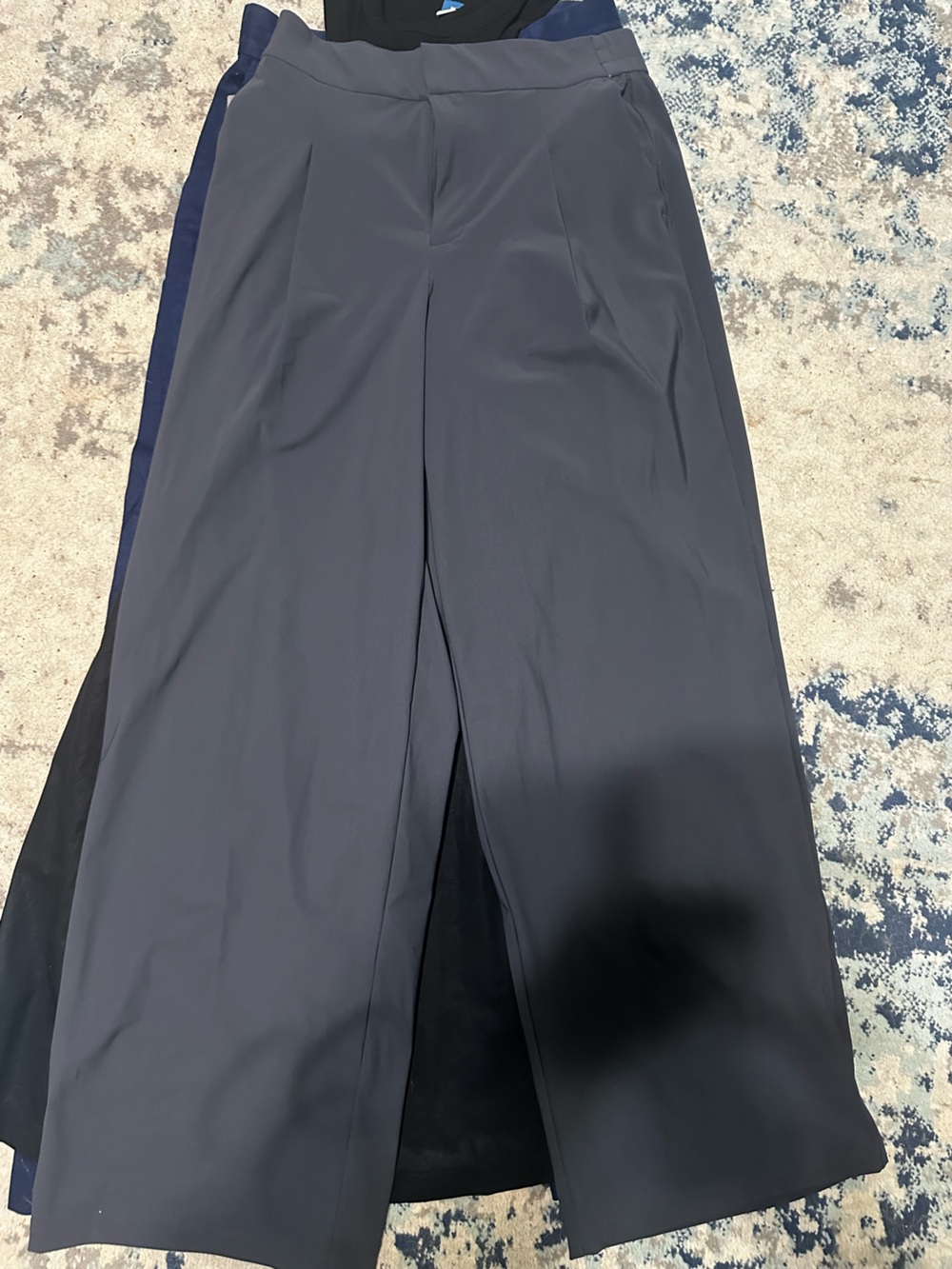Athleta Wide Leg Pants in Charcoal Gray